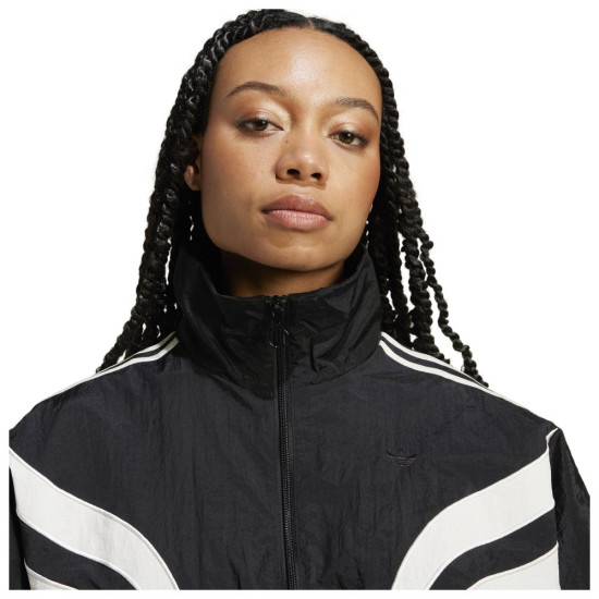 Adidas Γυναικείο μπουφάν Atlanta Cut Line Loose Nylon Track Top